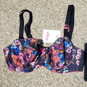NWT Cleo by Panache Minnie balconette floral bra